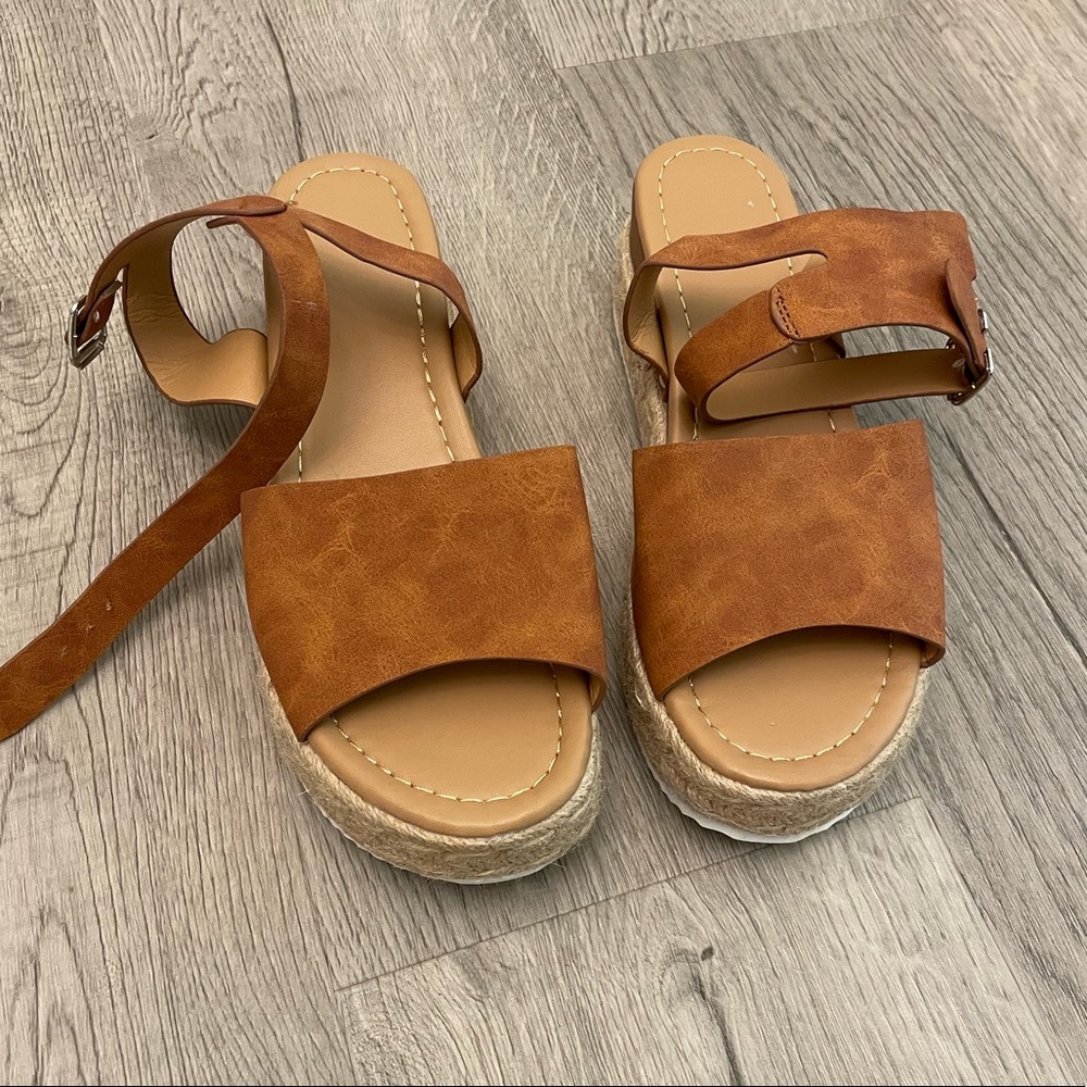 Brown Platform Sandals